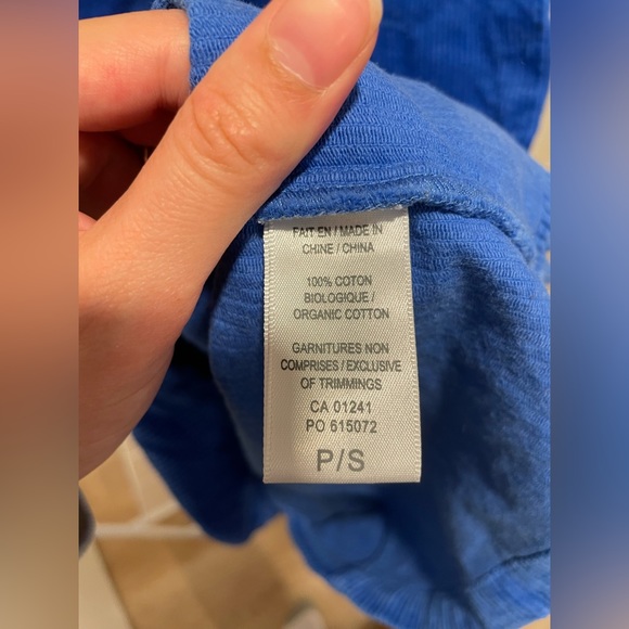 Electric blue corduroy pinafore dress - Picture 3 of 6